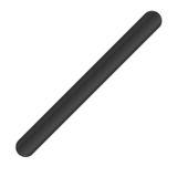 Vento Mat Siyah Düz Çekmece Kulp 320 Mm Uzun Metal Dolap Gardırop Mutfak Banyo Kulbu Modern Tasarım