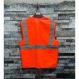 Vento Mühendis Tipi Reflektörlü Ikaz Yeleği (Turuncu) - XL