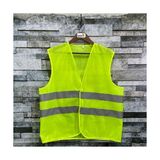 Vento Reflektörlü Işçi Tipi Ikaz Yeleği (Neon Sarı) 12 Adet - Yeşil
