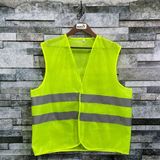 Vento Reflektörlü İşçi Tipi İkaz Yeleği (Neon Sarı) - Yeşil - 1 Adet