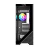 Vento VG4202FL Mid Tower 850W 80+ Siyah Temperli Cam RGB ATX Gaming Kasa