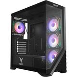 Vento VG4202FLA 1000W 80+ Gold 4X12CM Argb Fan E-Atx Temperli Cam 2xusb2.0/1xusb3.0 Siyah Gamıng Kasa - 200 W