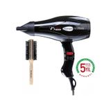 Ventoso V5 Silex5000 2500 W Profesyonel Fön Makinesi Siyah Ahşap Fön Fırçalı siyah