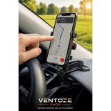 Ventoze Araba Gösterge Paneli Üstü Telefon Tutucu 360 Derece Oynar Başlıklı Göz Hizası Güvenli Sürüş Aparatı Siyah Tek Ebat Plastik