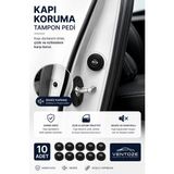 Ventoze Araba Kapı ve Bagaj Sesi Önleyici Darbe Emici Silikon Stand Tamponu Çarpma Koruyucu 10 Adet