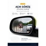 Ventoze Araç Ayna Yağmur Kaydırıcı Film Buğu Önleyici Nano Cam Film Dikiz Aynası Su İtici Film 2’li Set
