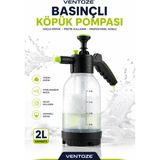 Ventoze Basınçlı Oto Yıkama Köpük Pompası Manuel Sprey Köpük Yapıcı Foamer 2 Litre - 2 lt