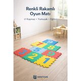 Ventoze Eğitici Puzzle Yer Matı 9 Parça | Sayılar Temalı Yumuşak Eva Oyun Halısı ve Yer Karosu Evrensel Dil Çok Renkli Eva 33 x 33 Hayır Hayır