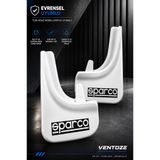 Ventoze Universal Esnek Arka Paçalık Seti 2li Çamurluk Tozluğu BEYAZ