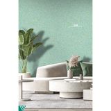 Ventrawall - Isı Ve Ses Yalıtımlı Sürülen Duvar Kağıdı | %100 Pamuk | Desenli Turkuaz | B09-1,5 Kg | 5m² - 1.5 kg