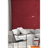 Ventrawall - Isı Ve Ses Yalıtımlı Sürülen Duvar Kağıdı | %100 Pamuk | Kırmızı | R01 - 1,5 Kg | 5m²