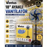 Ventus 18'İnc Ayaklı Vantilatör