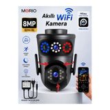 Ventus 360 Dönebilen Kablosuz Wifi Dual Lens Kamera Speed Dome 8MP Fullhd Gece Görüşlü Hareketli Dış Mekan Sesli