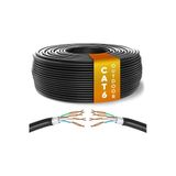 Ventus Cat6 Kablo AWG23 Bakır Tel Double Layer Iç ve Dış Mekan 200 metre