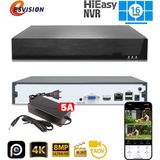 Ventus EsVision ES3016 16 Kanal Nvr Kayıt Cihazı 4K H265+ HiEasy Uygulama - HDD YOK