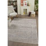 Venucci Home & Living Valeria Polyester Vintage Halı 300 x 400 cm Açık Bej Renk Modern Dokuma Tasarım
