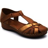 Venüs 18793008 Kadın Hakiki Deri Günlük Sandalet - Taba