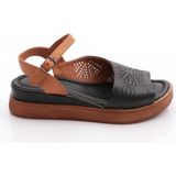 Venüs 2216415Y Kadın Deri Sandalet - Siyah