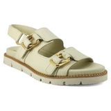 Venüs 25440013 Günlük Hakiki Deri Bayan Sandalet-Bej