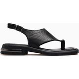 Venüs 2610114Y Kadın Hakiki Deri Parmak Geçmeli Comfort Sandalet - Siyah