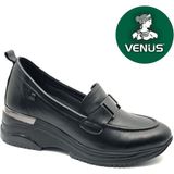 Venüs Activossa Hakiki Deri Ortopedik Kadın Casual Ayakkabı - Siyah