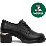 Venüs Amelas Hakiki Deri Comfort Ortopedik Kadın Klasik Topuklu Ayakkabı - Siyah