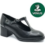 Venüs Belatrix Hakiki Deri Comfort Ortopedik Kadın Klasik Topuklu Ayakkabı - Siyah