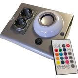 Venüs Bluetooth Hoparlörlü Dolap Ve Tezgah Altı Prizmatik - Füme Kasa - RGB
