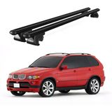 Venüs Bmw X5 (E53) (2000-2003) Uyumlu Siyah Ara Atkı Port Bagaj Tavan Barı