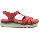 Venüs Cedrus Hakiki Deri Comfort Ortopedik Kadın Sandalet - Kırmızı