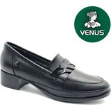 Venüs Cedrus Hakiki Deri Comfort Ortopedik Kadın Topuklu Ayakkabı - Siyah
