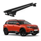 Venüs Citroen C5 Aircross (2019-2021) Uyumlu Siyah Ara Atkı Port Bagaj Tavan Barı