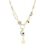 Venus Design Çelik Ay - Yıldız Charm Kolye