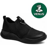 Venüs Eluza Hakiki Deri Comfort Ortopedik Kadın Topuklu Ayakkabı - Siyah