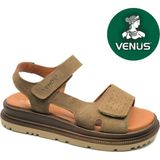 Venüs Garnet Hakiki Deri Comfort Ortopedik Kadın Sandalet - Vizon