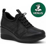 Venüs Halone Hakiki Deri Comfort Ortopedik Kadın Casual Ayakkabı - Siyah