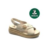 Venüs Hazzel Hakiki Deri Comfort Ortopedik Kadın Sandaleti, Bej
