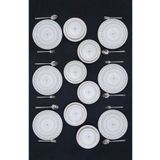 VENÜS HOME DECORATION Gold Elips Model 6 Kişilik 24 Parça Yemek Takımı