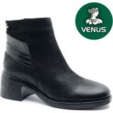 Venüs Kadın Hakiki Deri Casual Fermuarlı Bot 2551403K - Platin Sedef - 36 - Siyah