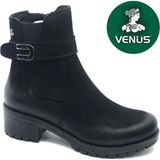 Venüs Kadın Hakiki Deri Kaymaz Taban Ortopedik Bot 3376K - Siyah - 36