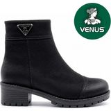 Venüs Lepito Hakiki Deri Kaymaz Taban Ortopedik Kadın Bot - Siyah