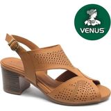 Venüs Limbati Hakiki Deri Comfort Ortopedik Kadın Sandalet - Taba