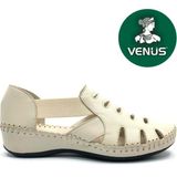 Venüs Malin Hakiki Deri Comfort Ortopedik Kadın Sandalet - Bej