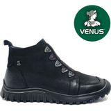 Venüs Nikkoolll Hakiki Deri Kaymaz Taban Ortopedik Kadın Bot - Siyah