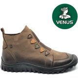 Venüs Nikkoolll Hakiki Deri Kaymaz Taban Ortopedik Kadın Bot - Vizon