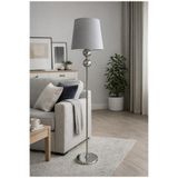 VENÜS NOVA VENÜS VEGA İKİ TOP | MODERN KROM METAL LAMBADER | H.A.GRİ KROM ŞERİT KUMAŞ BAŞLIK |AYAKLI AYDINLATMA