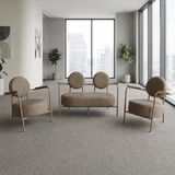 Venüs Ofis ve İş Yeri Bekleme Koltuk Takımı - Soft Kumaş - Metal Cappuccino Renk İskelet - Cappuccino Bej