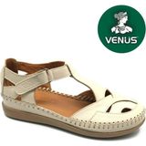 Venüs Omelo Hakiki Deri Comfort Ortopedik Kadın Sandalet - Bej