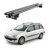 Venüs Peugeot 206 Station Wagon (2002-2007) Uyumlu Gri Ara Atkı Port Bagaj Tavan Barı