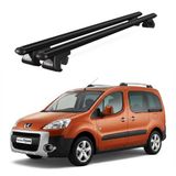 Venüs Peugeot Partner Tepee (2002-2008) Uyumlu Siyah Ara Atkı Port Bagaj Tavan Barı